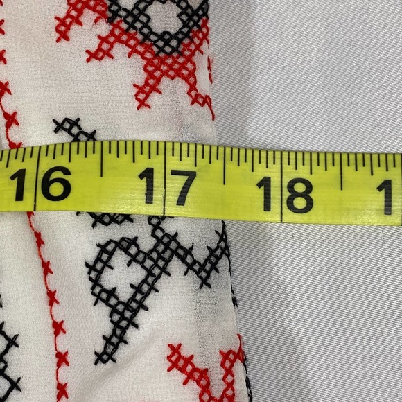 Sam Edelman*Womens Medium Slip Dress*Cross Stitch Design*Embellished*Light - Picture 6 of 10